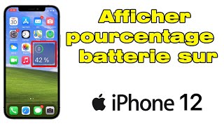 Comment afficher le pourcentage de batterie sur iPhone 12 en permanence [upl. by Ewell273]