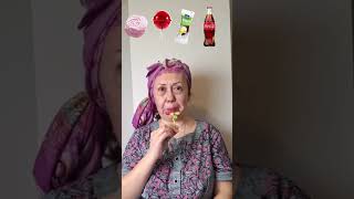 Grandmother Eating Food Emoji Challenge eatingshow eatingemoji food [upl. by Eikin]