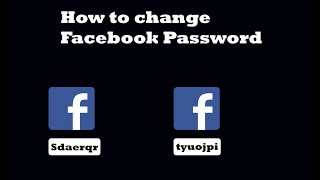 Change Facebook Password  How to Change Facebook Password [upl. by Dwaine]