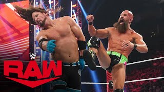 AJ Styles vs Ciampa — Winner Earns a United States Title opportunity Raw Aug 1 2022 [upl. by Assirek144]