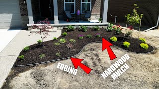 DIY Residential Landscaping DesignInstallation  Fabric Planting and Edging [upl. by Pestana704]