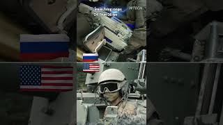 US Army Paladin howitzer vs Russian Army MstaS howitzer [upl. by Thomasina]