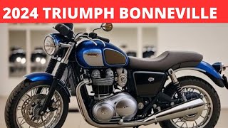 Relive the Legend The 2024 Triumph Bonneville Rides into the USA [upl. by Trellas966]