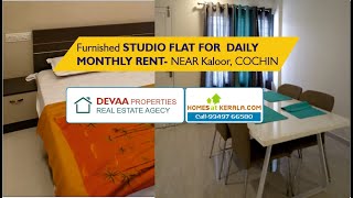 Furnished studio apartment for Weekly or monthly rent in Kochi near Kaloor [upl. by Adihsar]