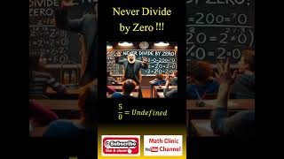 Never Divide by Zero  Division by Zero mathclinic shots viralvideo maths mathfunction [upl. by Edelsten]