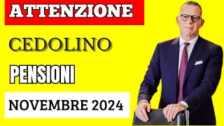 quotATTENZIONE Cedolino Pensioni Novembre 2024 Rimborsi e SORPRESE in Arrivo  Ecco Cosa Cambiaquot [upl. by Skipp]