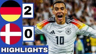 ⚪️ Germany vs Denmark 20 All GOALS amp Extended HIGHLIGHTS  EURO 2024 Round Of 16 [upl. by Anerat163]