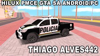 HILUX PMCE COM RODA PRETA GTA SA ANDROIDPC [upl. by Katt]