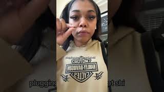 septum stretch hole show viral septum septumpiercing nosepiercing [upl. by Suiremed]