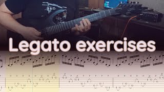 Legato exercises 01 Guitar Lesson [upl. by Xenia915]