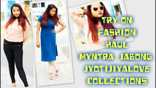 Try On Fashion Haul Mynta Jabong amp Jyotijiyalove Collection [upl. by Hgielime]