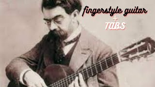 Francisco Tárrega  Gran Vals  TAB  Fingerstyle Guitar [upl. by Nahtnahoj]