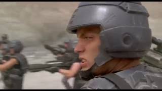 Starship Troopers Johnny Rico Kills Tanker Bug Scene [upl. by Gabby]