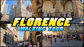 FLORENCE walking tour  ITALY  Firenze  Italia 4k [upl. by Morgenthaler]