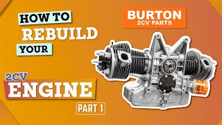 Rebuild a 2CV Engine  Part 1 Disassembly  BURTON 2CV PARTS [upl. by Haines]