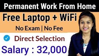 Permanent Work From Home Job For Freshers Students  No Investment  Direct Selection [upl. by Cher]