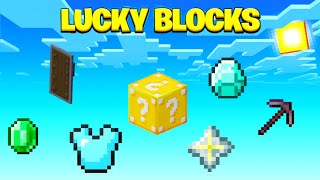 MOD CLÁSSICO DE LUCKY BLOCK NO MINECRAFT BEDROCK [upl. by Fini]