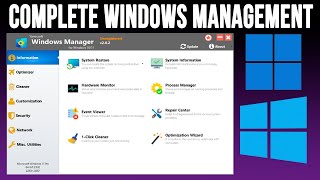 Manage Monitor Customize amp Tweak Your PC with Windows Manager [upl. by Annelg]