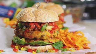 BURGER DE LEGUME  BURGER VEGETARIAN  Bucătar Maniac [upl. by Blunt]