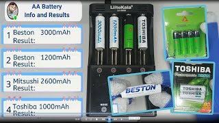 Lets check the Capacity of AA rechargeable battery [upl. by Asila]