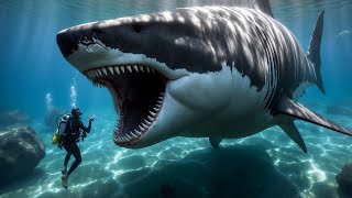 A scuba diver met a great Megalodon [upl. by Nagol235]