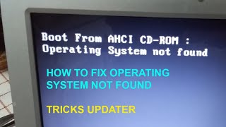 How to fix quotOperating System not foundquot [upl. by Engapmahc357]