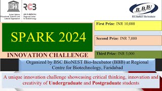 Innovation ChallengeSPARK 2024 For BScMSc and PhDPursuing students  Innovation Challenge [upl. by Ennirok]