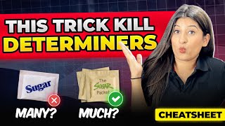 Determiners in One shot😎 Cheatsheet  Guaranteed questions🔥 BEST SHORT TRICKS✅ [upl. by Sesom]