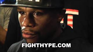 FLOYD MAYWEATHER REFLECTS ON quotMOST IMPORTANTquot FIGHT LAUGHS AT PACQUIAOS quotSHOULDER INJURYquot [upl. by Otrebron465]