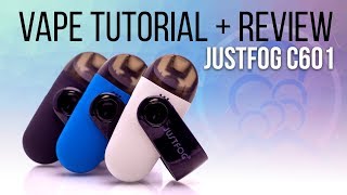 C601 Justfog Pod Vape Tutorial  Review  Mt Baker Vapor [upl. by Auburta]