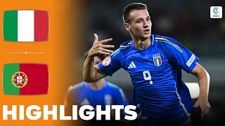 Italy vs Portugal  Highlights  U17 European Championship Final 05062024 [upl. by Lauber]