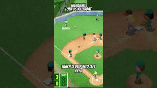 Diving catch at the wall backyardbaseball baseball sportsgames [upl. by Araiek]