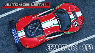 Automobilista 2 Testei a Ferrari 488  GT3 Em Monza MOD BeamEyeTracker [upl. by Sirrot]