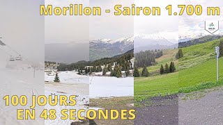 Morillon  Le Grand Massif ⏩ Timelapse 100 jours [upl. by Jablon94]