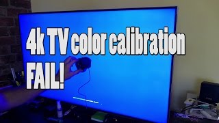 How To  Vizio 4k TV monitor color calibration  EPIC FAIL [upl. by Aowda]