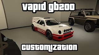 GTA Online  Vapid GB200 Customization Rally Series [upl. by Airamzul]