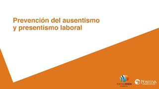 Prevención del ausentismo y presentismo laboral [upl. by Dulcea]