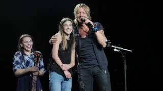 Keith Urban  Brings Young Fan on Stage Edmonton AB [upl. by Nnylodnewg]