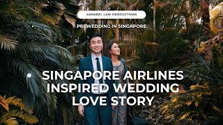 Pre wedding in Singapore updated 2024 Singapore Wedding Videography Singapore Airlines Inspired [upl. by Merralee877]