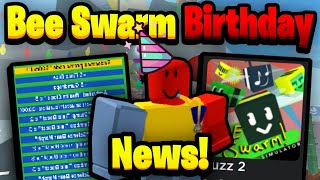 Bee Swarm ANNIVERSARY  Upcoming News  Bee Swarm Simulator [upl. by Roslyn602]