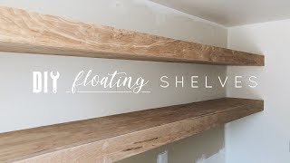 DIY Floating Shelves [upl. by Yrrek]