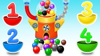 Learn Numbers with Balls Machine [upl. by Warms]