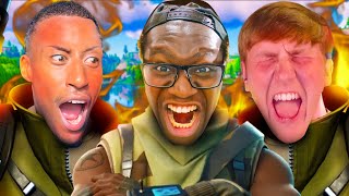 The FUNNIEST OG Fortnite Trio Filly Angry Ginge Deji [upl. by Ayhtak]