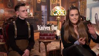 Katherine Langford amp Jaeden Martell Interview Knives Out [upl. by Hsital]