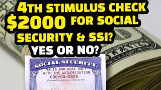 😱 4th Stimulus Check Update 2000 Latest Social Security SSDI SSI 2024 News [upl. by Othello]