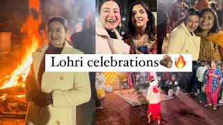 Lohri Celebration At Bhimgarh Fort Reasi🪵🔥 knuriya Sharma dailyvlog lohri jk [upl. by Norrie]