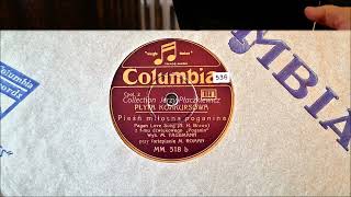 Płyta konkursowa Columbia 1930 „Pagan Love Song” Księżyc nad Tahiti – Martin Taubman [upl. by Annaiek46]