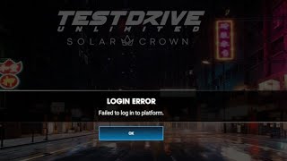 How To Fix “Login Error” In Test Drive Unlimited Solar Crown [upl. by Winzler624]