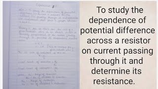 Ohms Law experiment of class 10th How to write experiment in practical file Science experiments [upl. by Assilac]