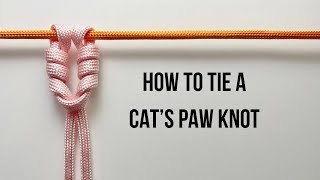 How to tie a Cats Paw Knot on existing line [upl. by Ani]